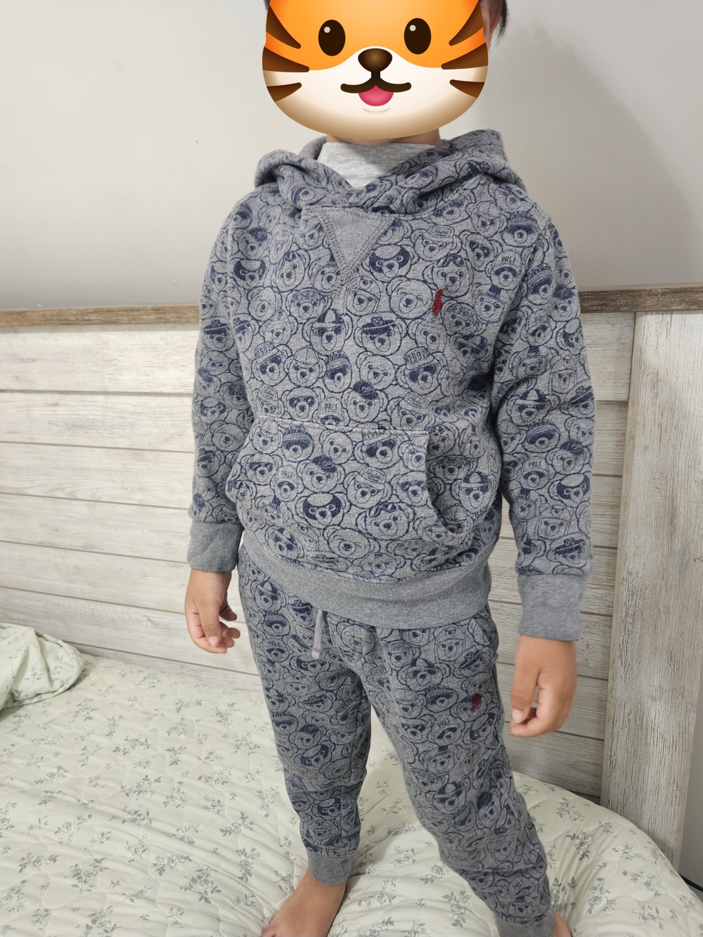 Allover Polo Bear Print